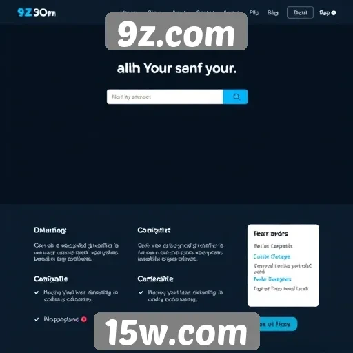 Acessibilidade e design do site 9z.com analisados